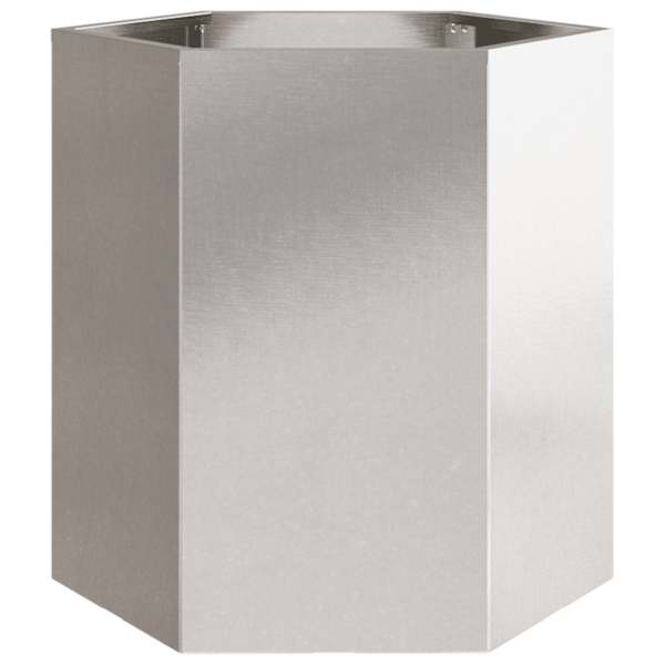 Taimekast 46 × 40 × 45 cm, roostevaba teras – helehall