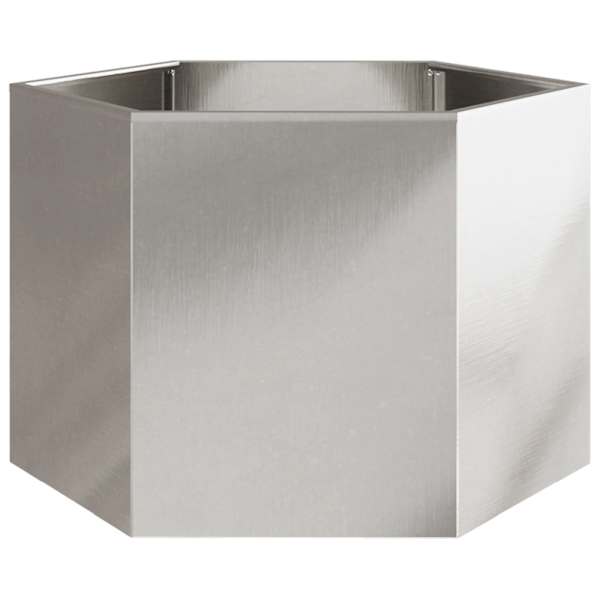 Taimekast 69 × 60 × 45 cm, roostevaba teras – helehall