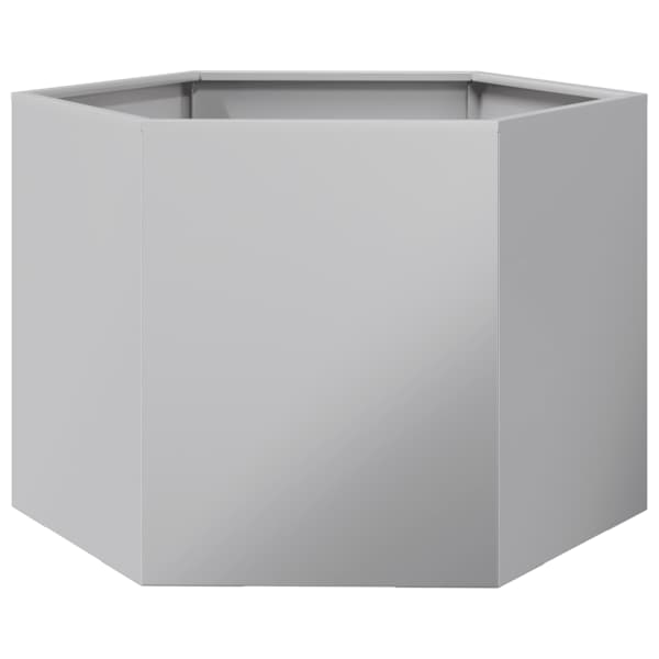 Taimekast 69 × 60 × 45 cm, tsingitud teras – hall
