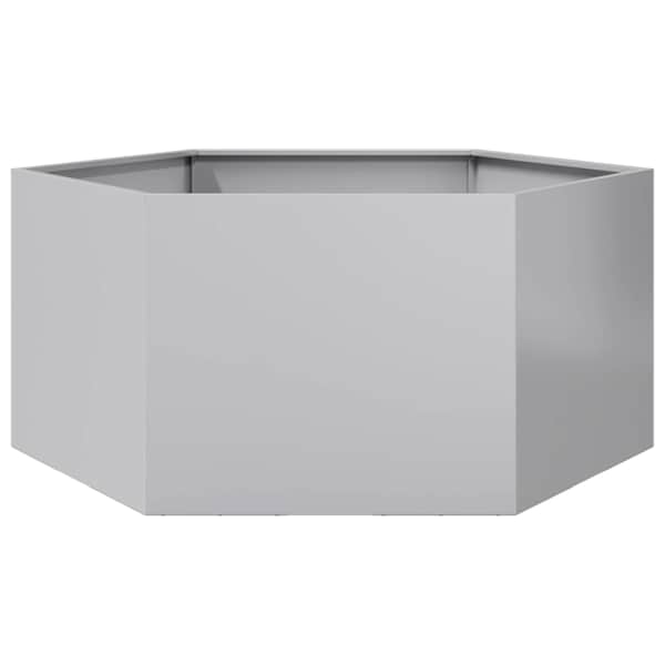 Taimekast 104 × 90 × 45 cm, tsingitud teras – hall
