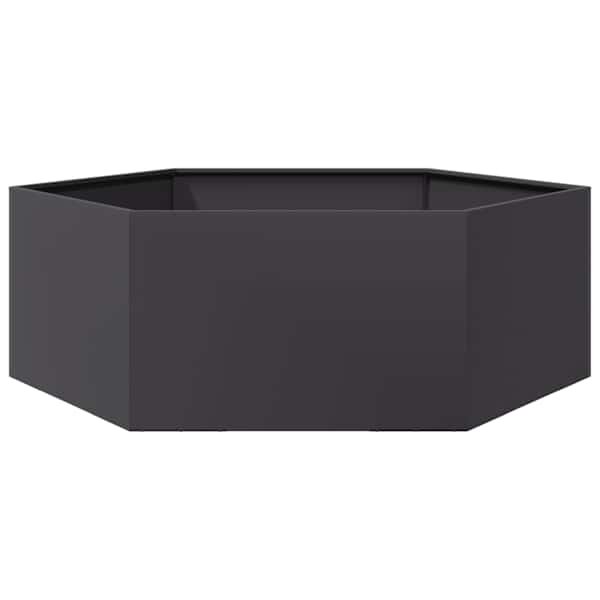 Taimekast 138 × 120 × 45 cm, teras – must