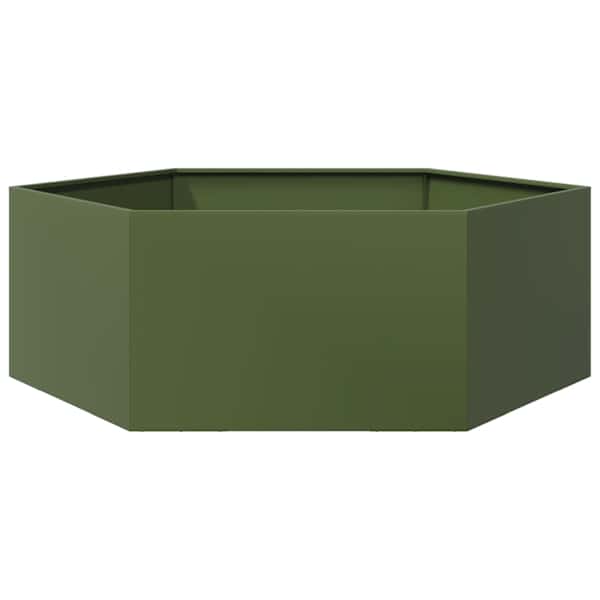 Taimekast 138 × 120 × 45 cm, teras – roheline