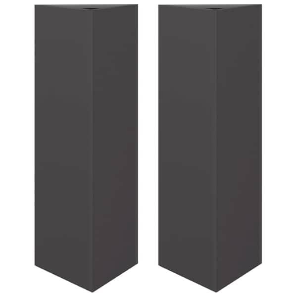 Taimekast 30 × 26 × 75 cm, teras – must – 2 tk