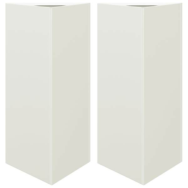 Taimekast 40 × 34,5 × 75 cm, teras – valge – 2 tk