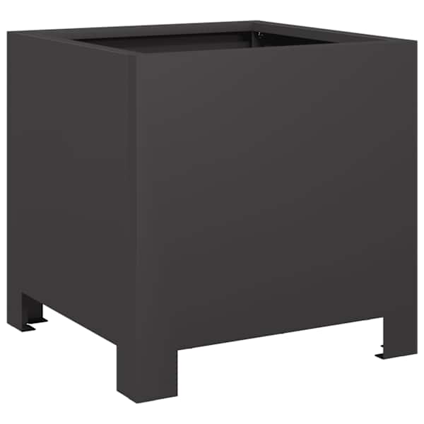 Taimekast 30 × 30 × 30 cm, teras – must