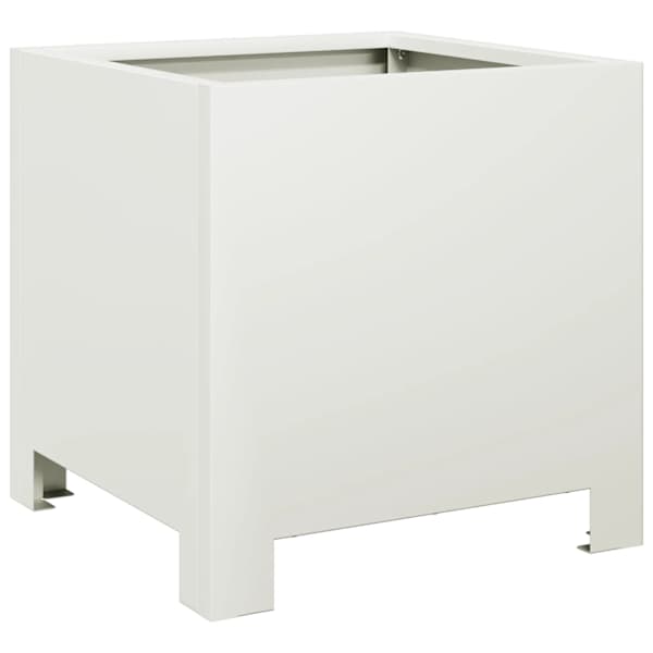 Taimekast 30 × 30 × 30 cm, teras – valge