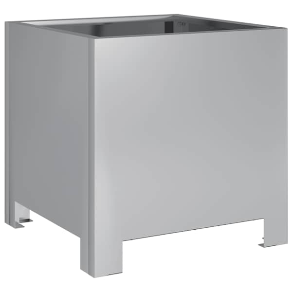 Taimekast 30 × 30 × 30 cm, tsingitud teras – hall