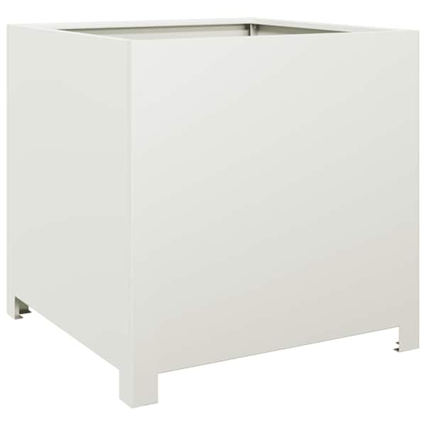 Taimekast 50 × 50 × 50 cm, teras – valge