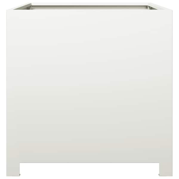 Taimekast 50 × 50 × 50 cm, teras – valge