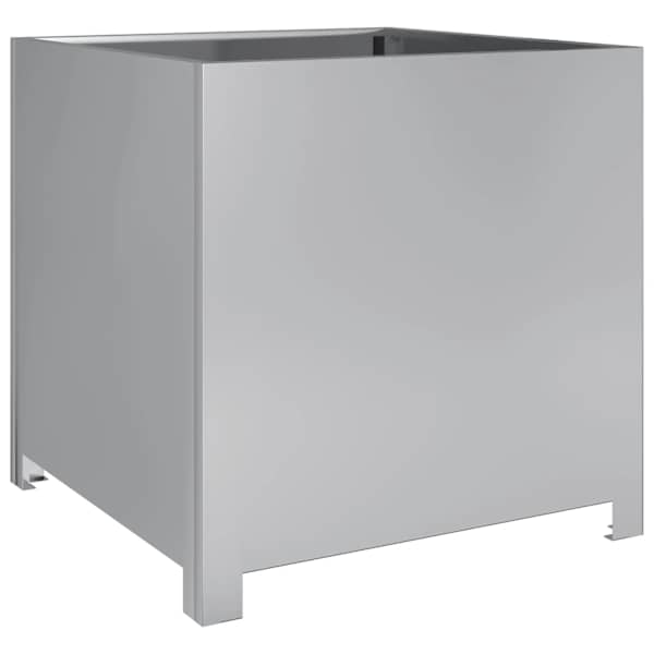Taimekast 50 × 50 × 50 cm, tsingitud teras – hall