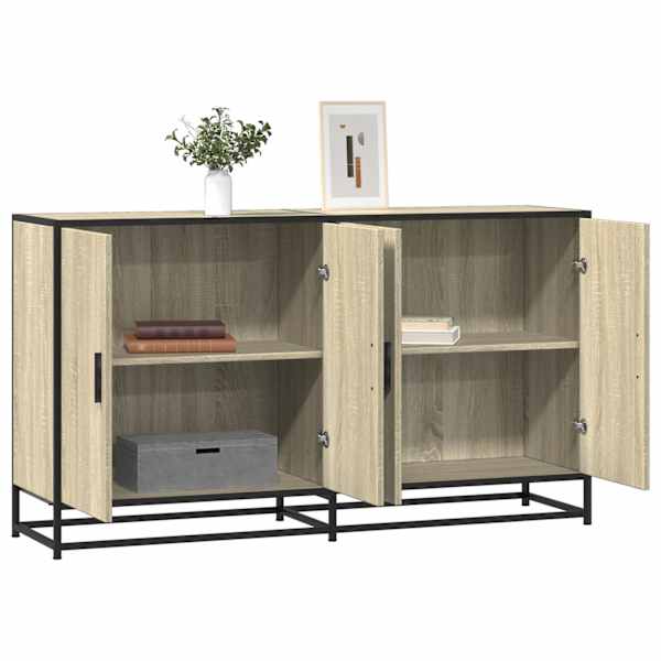 Puhvetkapp, Sonoma tamm, 134 × 35 × 76 cm, tehispuit