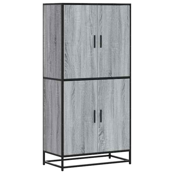Kõrge kapp, hall sonoma tamm, 68 × 35 × 139 cm tehispuit