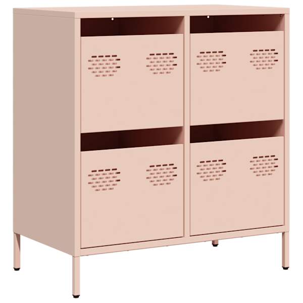 Puhvetkapp roosa 68 × 39 × 73,5 cm külmvaltsitud teras