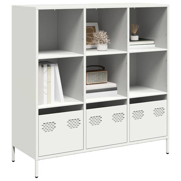 Kõrge hoiukapp Valge 101,5 × 39 × 103,5 cm Teras