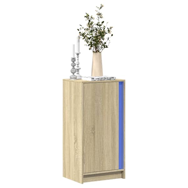 Puhvetkapp LED-tulega, Sonoma tamm, 42,5 × 34 × 85 cm, tehispuit