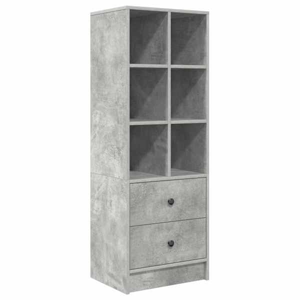 Kõrgushein sahtliga Betoonhall 45,5 × 34 × 127 cm