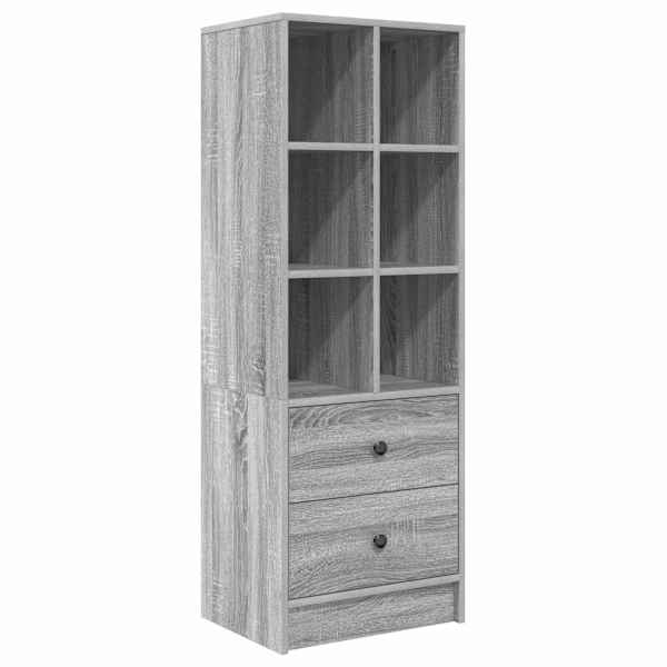 Kõrge hoiukapp sahtliga Hall Sonoma 45,5 × 34 × 127 cm