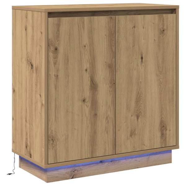LED Kummuti Artisan tamm 71 × 34,5 × 75 cm Tehispuit