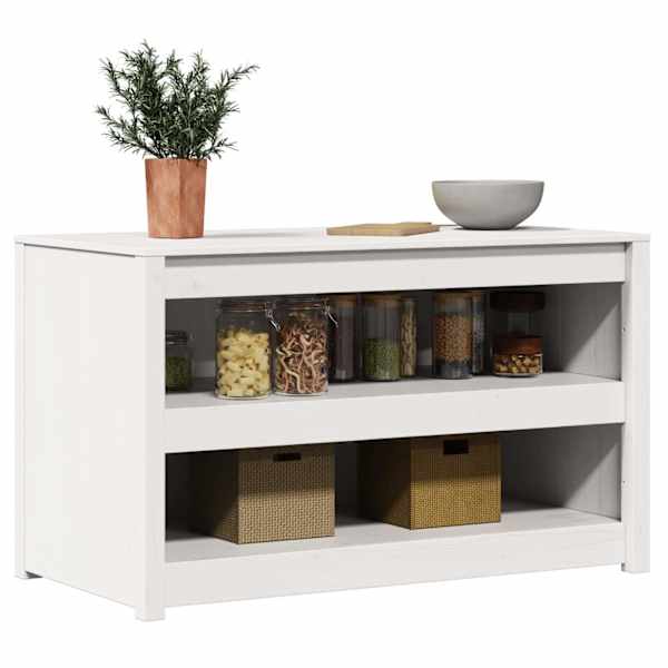 Köögikapp MEPPEL Valge 106 × 55 × 64 cm Tahke mänd