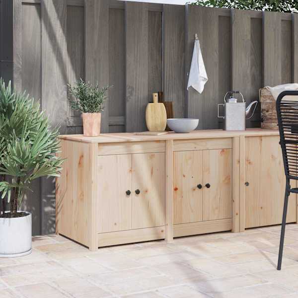 Köögikapp uksega MEPPEL Pruun tamme 106 × 55 × 64 cm Männipuit