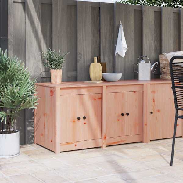 Köögikapp uksega MEPPEL Pruun tamme 106 × 55 × 64 cm Männipuit