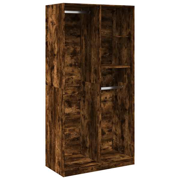 Riidekapp, suitsutatud tamm, 100 × 50 × 200 cm, tehispuit