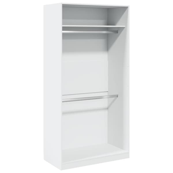 Garderoob valge 100 × 50 × 200 cm tehispuit