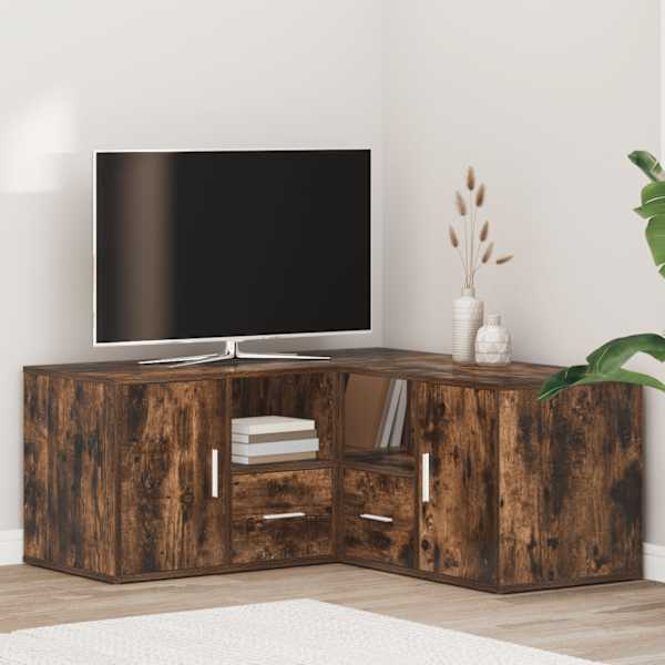 Nurgakapp, suitsutatud tamm, 160 × 40 × 45 cm, tehispuit