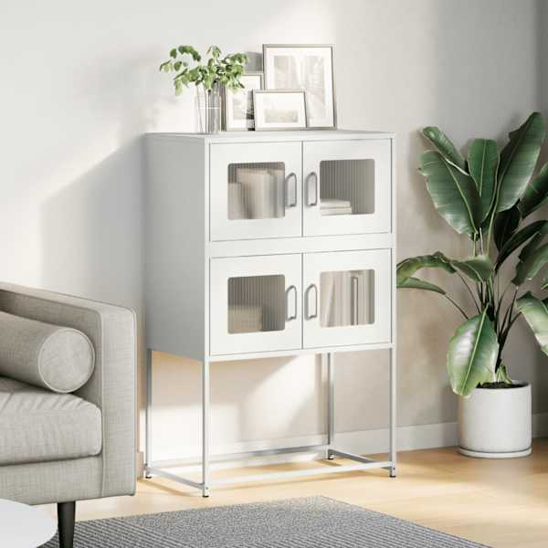 Highboard White 68 × 39 × 107 cm Teras