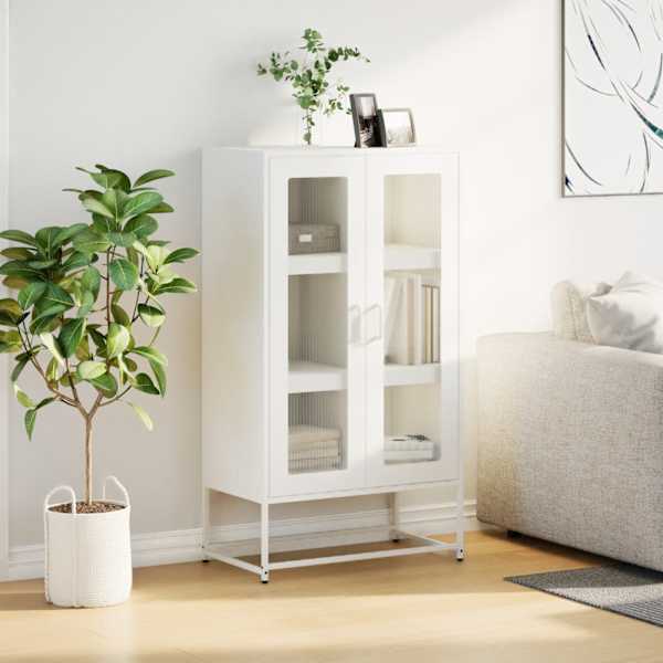 Highboard Valge 68 × 39 × 123 cm Teras