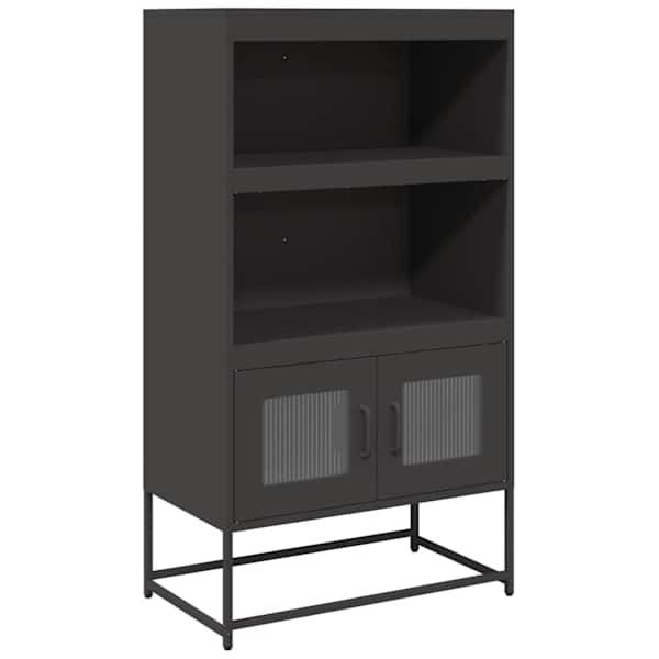 Highboard Black 68 × 39 × 123 cm Teras
