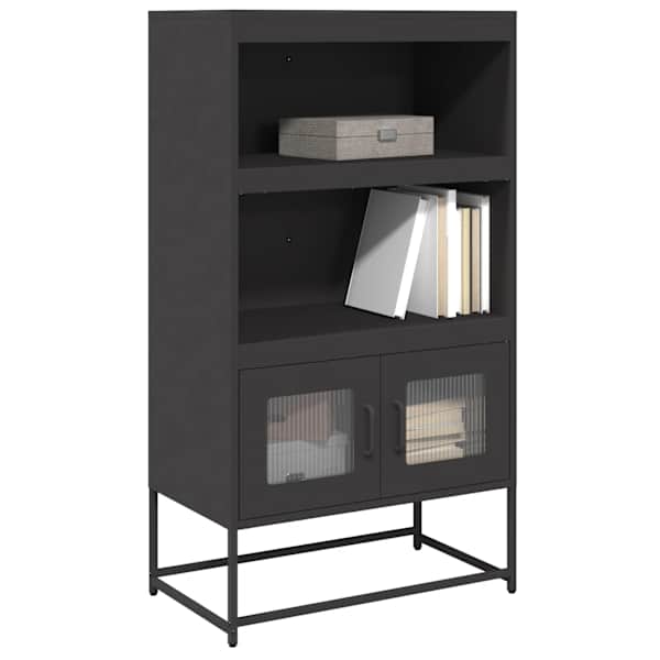 Highboard Black 68 × 39 × 123 cm Teras