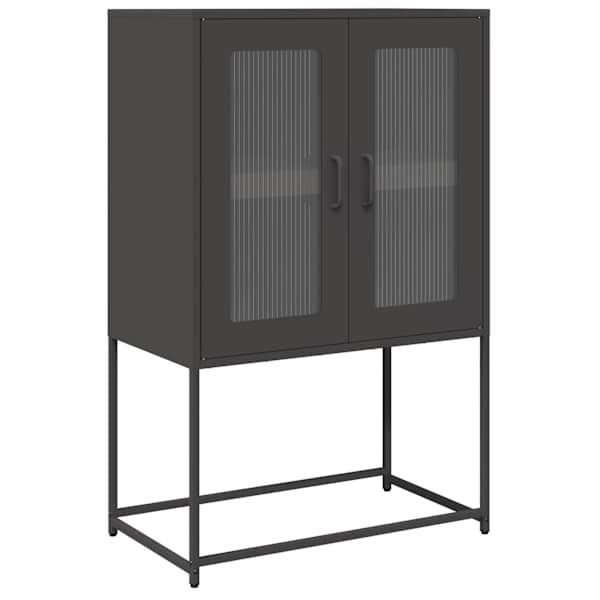 Highboard Black 68 × 39 × 107 cm Teras