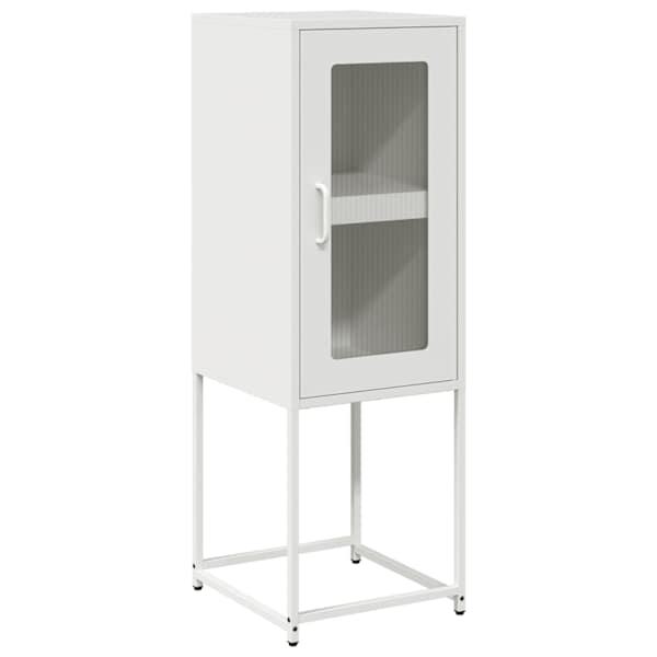 Puhvetkapp Valge 36 × 39 × 107 cm Külmvaltsitud teras