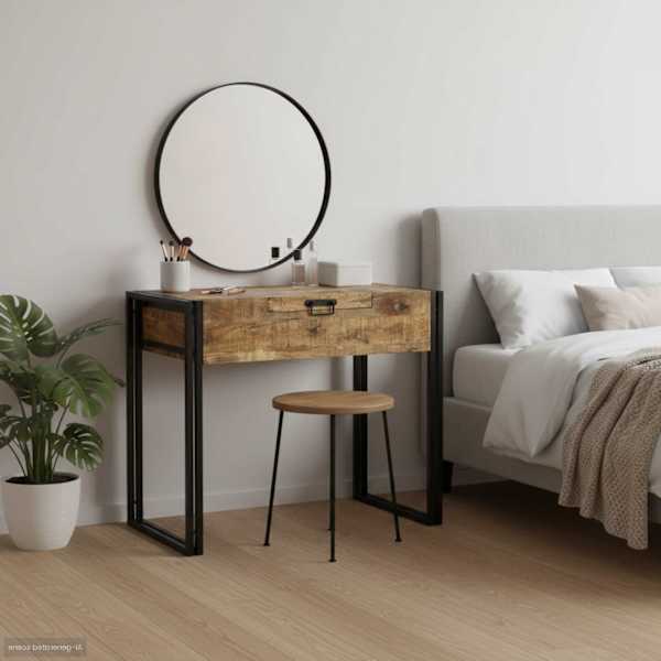 Magamistoa meikimislaudade Pruun 90 × 50 × 75 cm Mangopuit