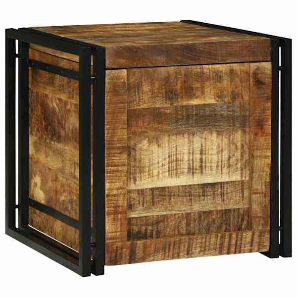 Salvestuskarp Pruun ja must 50 × 50 × 50 cm