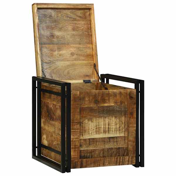 Salvestuskarp Pruun ja must 50 × 50 × 50 cm
