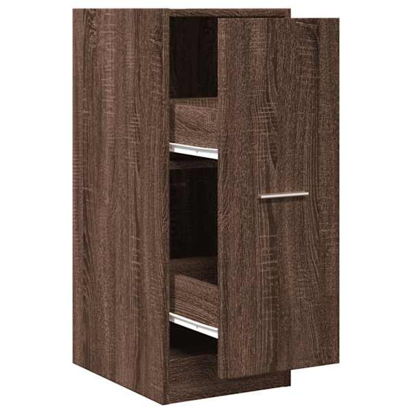 Sahtlitega kapp, pruun tamm, 30 × 41 × 77,5 cm, tehispuit