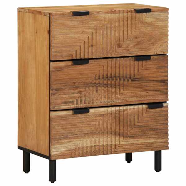 Kõrvalkapi komplekt 2 tk 120 × 33 × 75 cm Tugev akatsiapuu