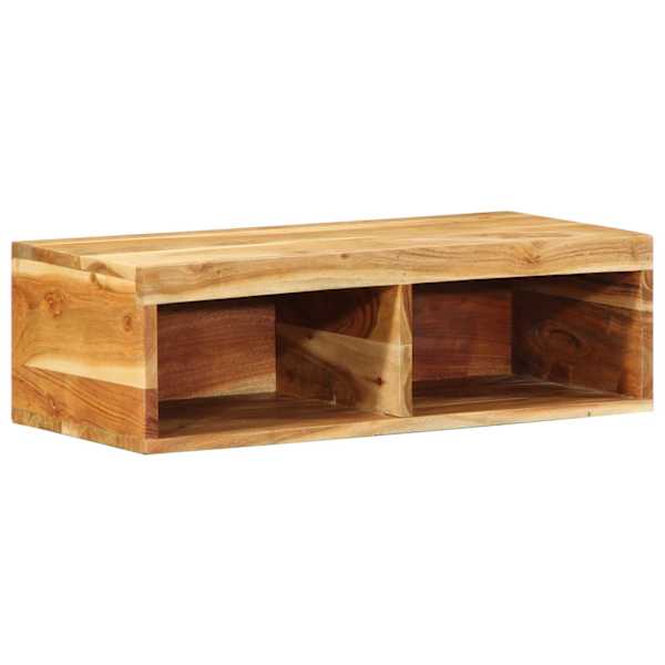 Seinale kinnitatav telerikapp, 60 × 30 × 19 cm, toekas akaatsiapuit
