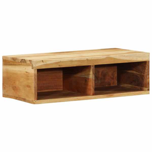 Seinale kinnitatav telerikapp, 60 × 30 × 19 cm, toekas akaatsiapuit