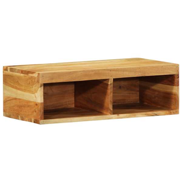 Seinale kinnitatav telerikapp, 60 × 30 × 19 cm, toekas akaatsiapuit
