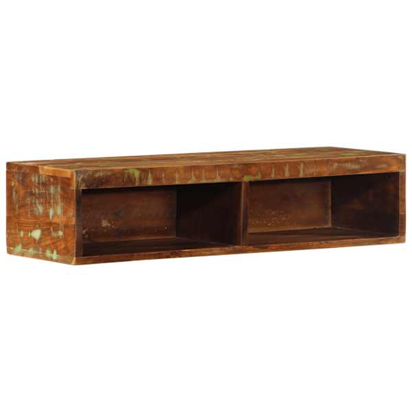 Seinale kinnitatav telerikapp, 80 × 30 × 19 cm, taastatud puit