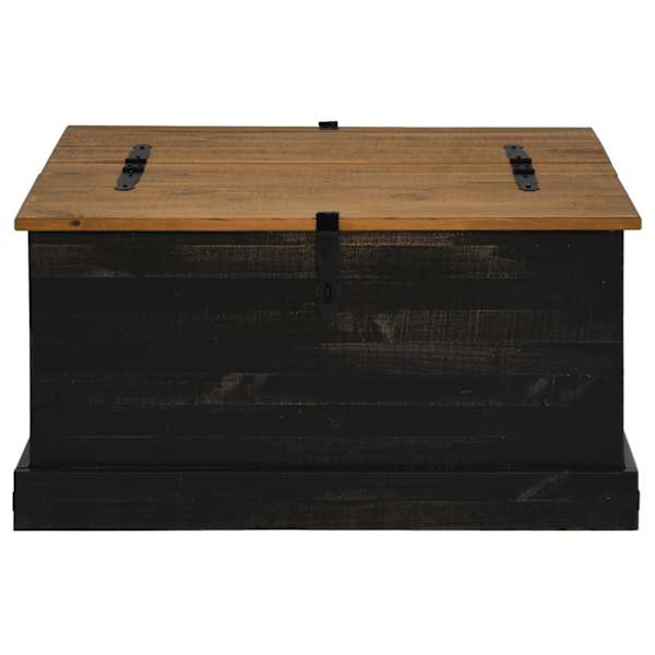 Hoiukast HALDEN Must 91 × 91 × 47 cm Täispuidust mänd
