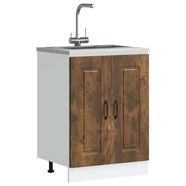 Valamu aluskapp, Kalmar suitsutatud tamm 60 × 46 × 81,5cm tehispuit