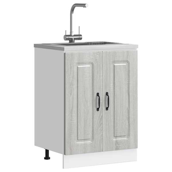 Valamu aluskapp, Kalmar hall Sonoma tamm 60 × 46 × 81,5cm tehispuit
