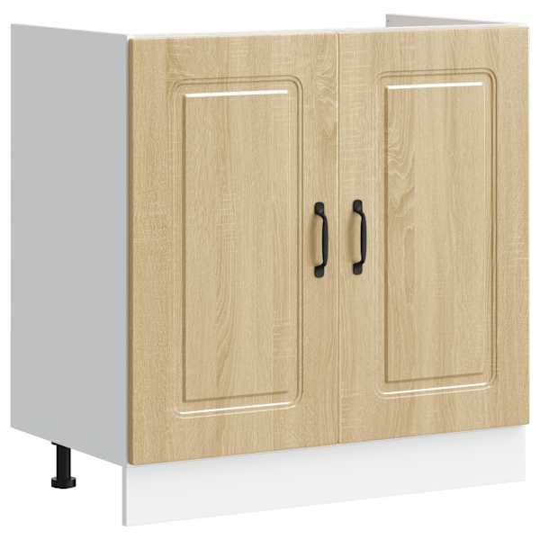 Valamu aluskapp, Kalmar, Sonoma tamm, 80 × 46 × 81,5 cm, tehispuit