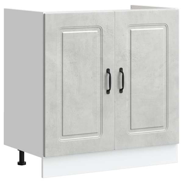 Valamu aluskapp, Kalmar, betoonhall, 80 × 46 × 81,5 cm, tehispuit