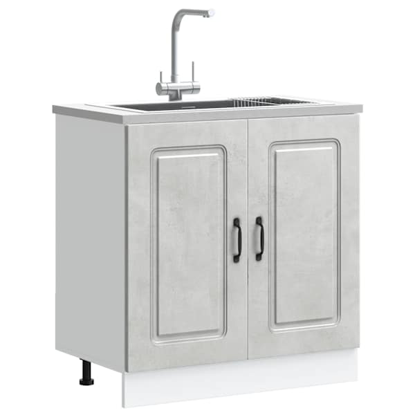 Valamu aluskapp, Kalmar, betoonhall, 80 × 46 × 81,5 cm, tehispuit