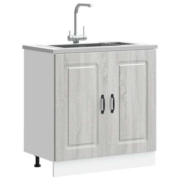 Valamu aluskapp, Kalmar hall Sonoma tamm 80 × 46 × 81,5cm tehispuit